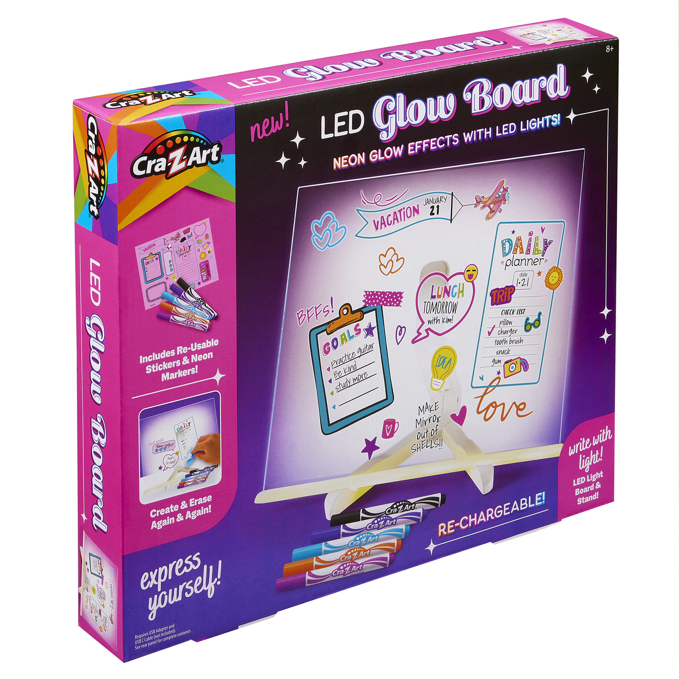 Cra-Z-Art LED Neon Glow Note Board photo 3