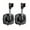 Black x 2, variant on 360° Swivel Shower Head Holder with Suction Cup | 10kg Load Capacity