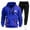 Blue, variant on Men's 2 Pack Sweatsuit Casual Outfit Set Jogging Suit Hoodies Sports Sweatshirt Set Tracksuit Athletic Pullover