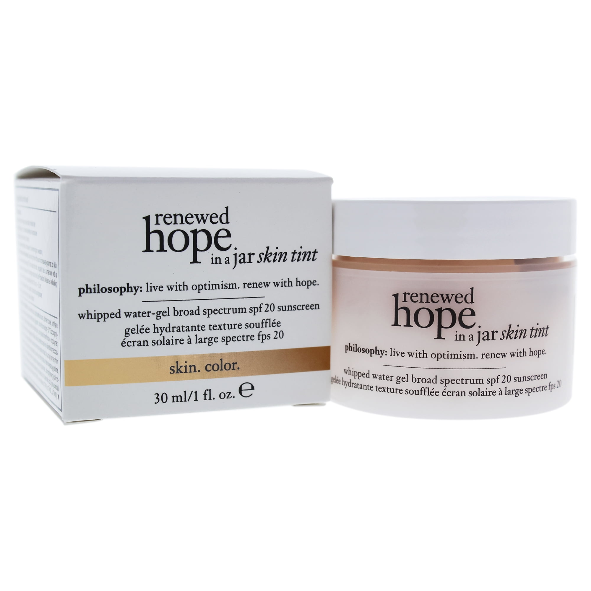 philosophy renewed hope in a jar skin tint spf 20