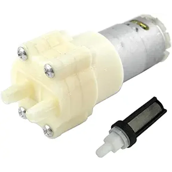 CHANCS 385 Diaphragm Self-priming Pump DC 6V-12V Motor Shock Absorption Water Pumps with Filter for Daily Water Cycle of Fish Tank and Home Appliances