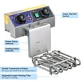 thumbnail image 4 of WeChef Friteuse Électrique Commerciale 23,4 L Friteuse à 2 Réservoirs avec Minuterie et Égouttage Ailes de Frite en Acier Inoxydable, 4 of 11