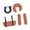 brown, variant on Massage Table Face Cradle Headrest Pillow Adjustable PU Leather Support Set with Armrest for Spa Salon
