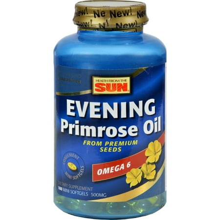UPC 010043010713 product image for Health From The Sun 717611 Evening Primrose Oil Original 500 Mg 180 Softgels | upcitemdb.com