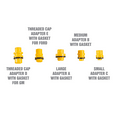 thumbnail image 2 of 15 PCS No-Spill Coolant Funnel Kit Radiator Funnel burping kit funnels for Filling Bottles Universal Fitment Aplicable to Any Vehicle funnels for Automotive Use, 2 of 8