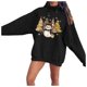 thumbnail image 1 of WILLBEST Sudaderas para Mujer, Estilo Otoño/Invierno, con Estampado de Muñeco de Nieve y Árbol de Navidad Mediana, 1 of 4