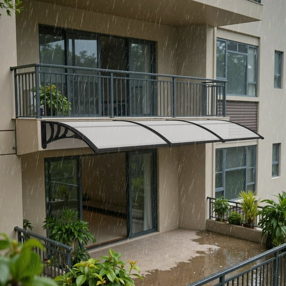 116 inch / 78 inch / 39 inch Window Awning Outdoor Polycarbonate Hollow Sheet Door Patio Canopy