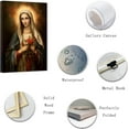 thumbnail image 4 of ZHONGYUTONG Virgin Mary Wall Decor Catholic Canvas Wall Art Spiritual Pictures Painting Prints for Office Church Prayer Room Framed (12.00" x 18.00"), 4 of 5