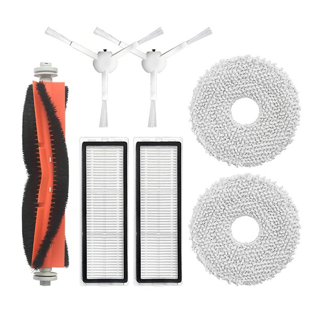 7 Uds para Xiaomi Mijia B101cn cepillo lateral principal filtro Hepa paño de mopa