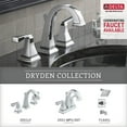 thumbnail image 4 of Delta Dryden Chrome Solid Print Art Deco Wall-Mounted Commercial Toilet Paper Rollers, 4 of 6