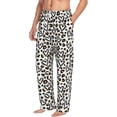 thumbnail image 2 of Uemuo Heart Leopard Pattern Men's Wide Leg Palazzo Lounge Pants with Pockets Light Weight Loose Comfy Casual Pajama Pants-Medium, 2 of 9
