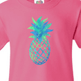 thumbnail image 4 of Inktastic Blue and Green Pineapple Youth T-Shirt, 4 of 5