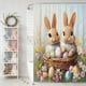 thumbnail image 1 of Cortina de Baño de Pascua, Sin Taladros, con 12 Ganchos, 1 of 6