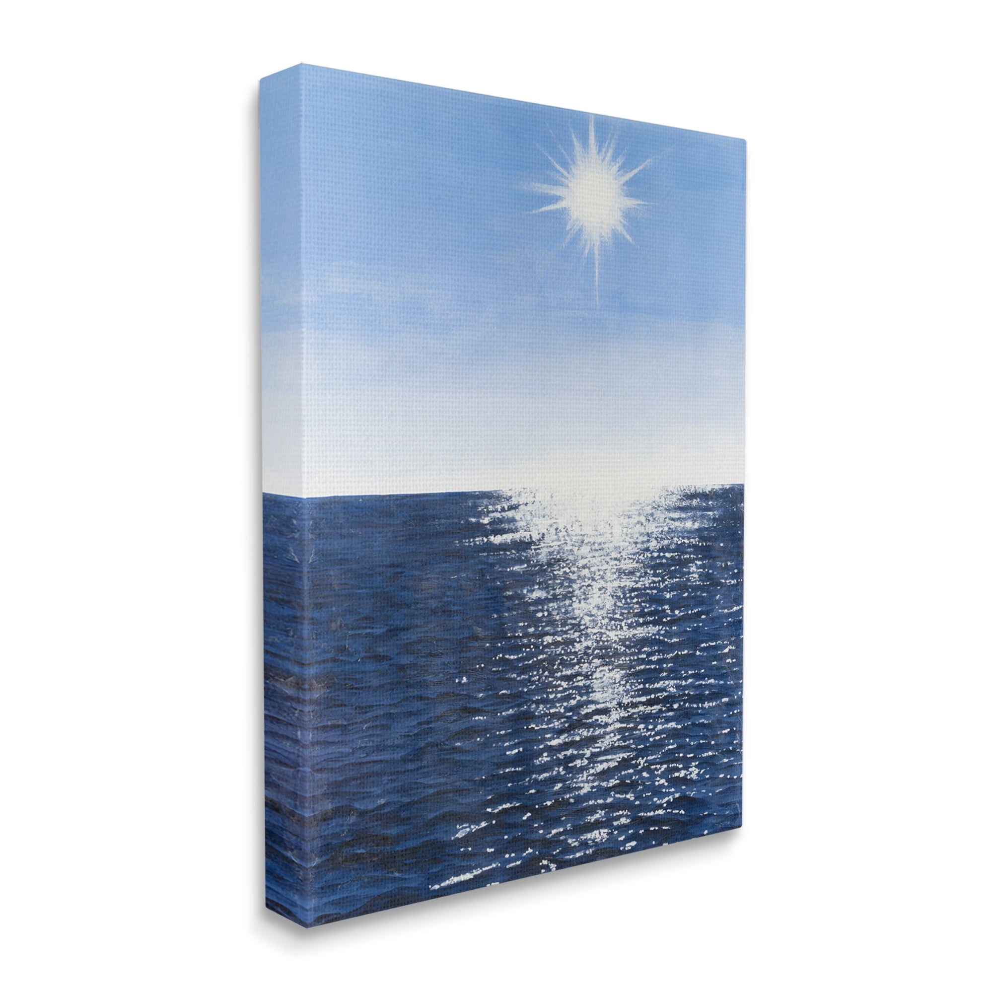 Stupell Summer Sunlight Ocean Reflection Landscape Photography Gallery Wrapped Canvas Print Wall Art