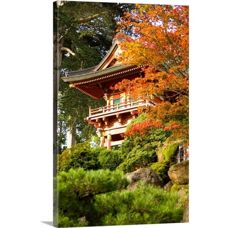 Tea Garden Golden Gate Park - Great BIG Canvas | Michele Westmorland Premium Thick-Wrap Canvas entitled California, San Francisco, Golden Gate Park, Japanese Tea Garden
