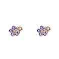 thumbnail image 2 of Qarigey Catch Clip Crystal Side Sweet Hairpin Mini Decoración Ins Hair Claw Jewelry Bang Moda para el ocio Picnic al aire libre Type5 NO5, 2 of 6