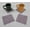 Lilac, variant on Crazy for Daisies Cloth Coasters by Penny's Needful Things (Set of 4) Lilac