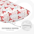 thumbnail image 3 of Lsque Funny Gnomes Pattern Pillow Case – Soft & Cozy Throw Pillow Cover, Hypoallergenic Cushion Case for Sleeping Women with Envelope Closure-16"x24", 3 of 6
