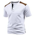 thumbnail image 5 of Men's Shirts Slim Fit Casual Tops Lightweight Summer Knit with Zip Design for Everyday Outings and Relaxing Mens T-Shirts Extra Large Six Pack Under $10 Graphic Tees, 5 of 6