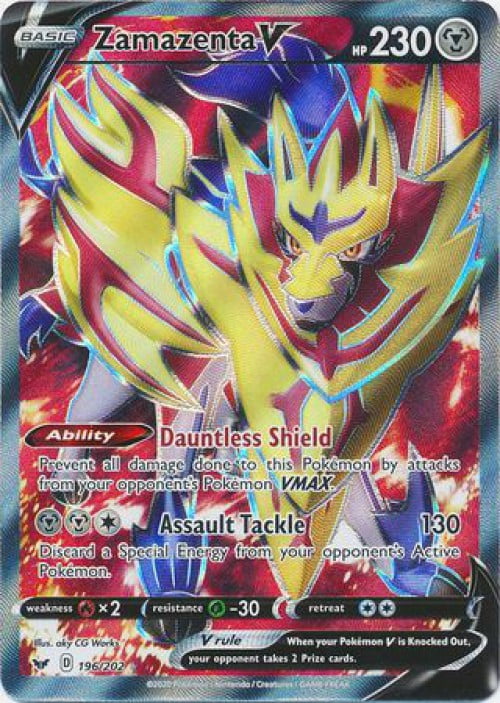Pokemon Sword and Shield Zamazenta V #196 - Walmart.com - Walmart.com