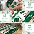 thumbnail image 5 of HOMERRY Xmas Rug Christmas Home Decor Tree Deer Print Area Rug Washable Non-Slip 2' x 6' Modern Rug for Kitchen Enterway Indoor Green Carpet, 5 of 5