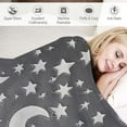 thumbnail image 3 of COMIO in The Dark Stars Throw Blanket for Girls Boys - Stars and Moon Flannel Blanket , Soft Warm Fluffy Cute Small Blankets for ，Puppies. Grey…, 3 of 6