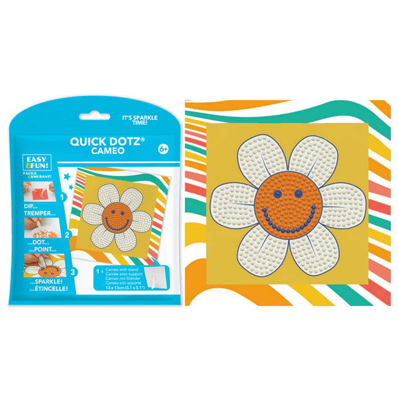 Diamond Dotz Vintage Flower Diamond Painting Kits for Kids - Diamond Art Kits a Relaxing Creative Craft Kit with Dotz Gems 5.1"x5.1"