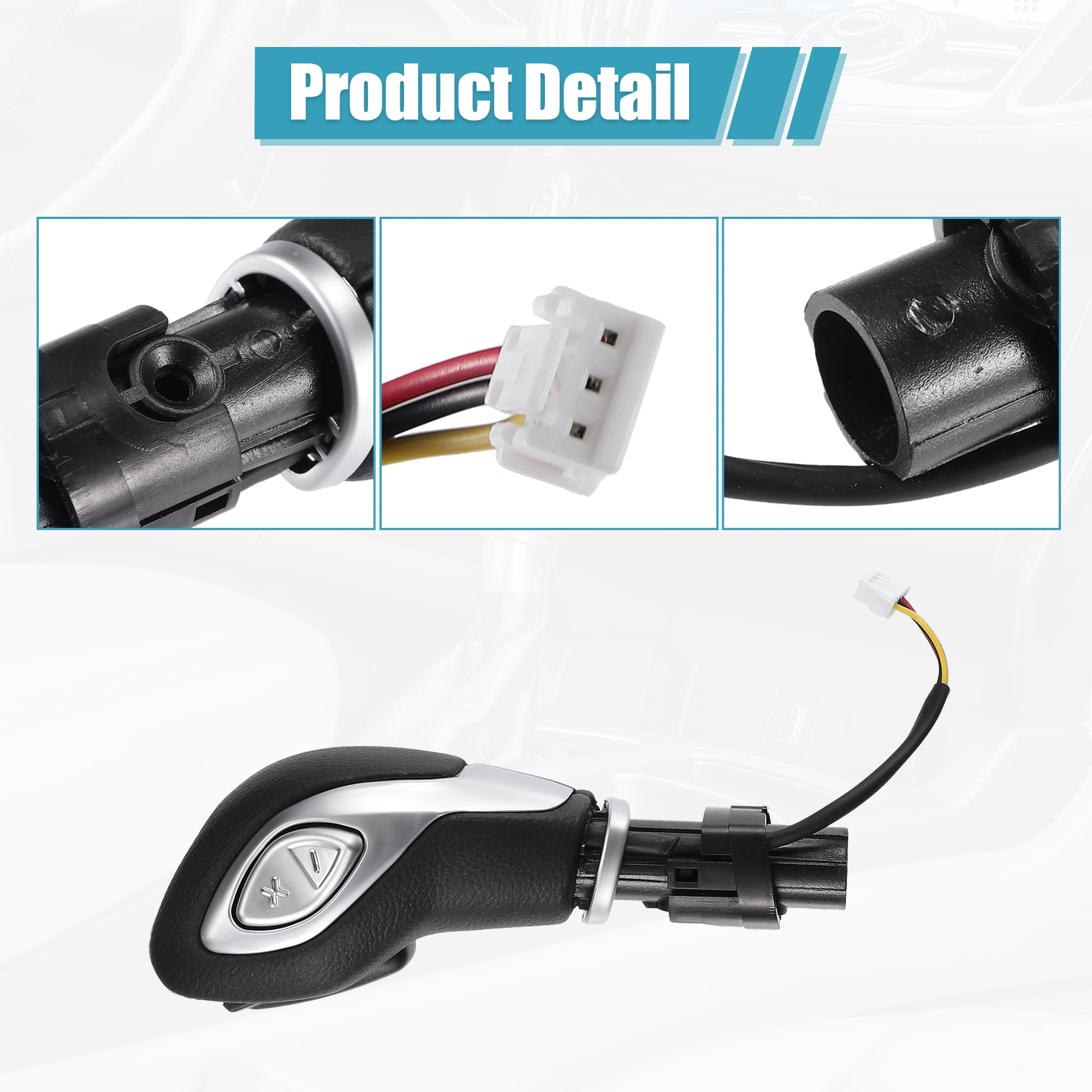 Unique Bargains Automatic Gear Shift Knob Handle with Button for Ford Escape 2013-2016 DG9Z7213EA