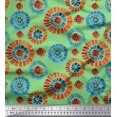 thumbnail image 1 of Soimoi Rayon Crepe Fabric Brush Stroke Abstract Printed Craft Fabric by the Yard 46 Inch Wide, 1 of 3