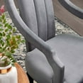 thumbnail image 7 of Modway Virtue Performance Velvet Dining Chairs in Gray (Set of 2), 7 of 7