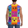 thumbnail image 4 of Disketp Doodle Faces Emotions Sleeveless Tshirts For Men, Muscle Shirts For Men Dry Fit Tank Top-Medium, 4 of 8