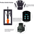 thumbnail image 5 of MQUPIN FLSUN SR 3D Printer, 3D Printer for Kids,DIY 3D Printer Kit with Resume Printing, 3D Printer Machine with Auto-Leveling Touch Screen, Printing Size 260x330mm, 5 of 9