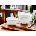 thumbnail image 2 of White Four Piece Porcelain Service For Four Bowl Set, 2 of 5