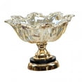 thumbnail image 2 of TISHITA Footed Fruit Bowl Table Centerpiece, Kitchen Counter Glass Embossed Bowls, Multipurpose for Livingroom Coffee Table Restaurants flower, 2 of 8