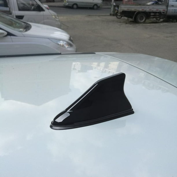 Accesorios universales para coche con de tiburón, modificación adhesiva, señal de Radio, impermeable, decoración , Radio automática negro Yotijar Antena de aleta de tiburón
