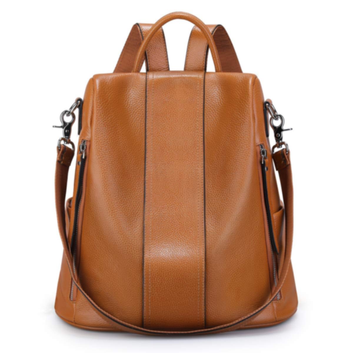 Le Donne Leather Womens Multi Pocket Backpack TR-125  display picture 1