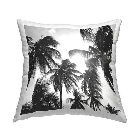 Stupell Industries Tropical Summer Palm Trees View Printed Throw Pillow Design by Natalie Carpentieri