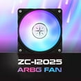 thumbnail image 3 of Ventilador de caja ZEAGINAL ARGB de 120 mm que enfría los ventiladores de PC con rodamiento hidráulico Velocidad del ventilador: 900-1800 RPM, 3 of 8