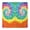 Colorful Tie Dye-3, variant on Colorful Tie Dye Pattern Square Fitted Tablecloth with Elastic Edge,Square Table Cover,Washable Elastic Table Cover for Home Kitchen Party Decor 34"x34"