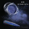 thumbnail image 1 of Polvo de Hada de uñas cromadas blancas, purpurina iridiscente, pigmento tipo espejo Aurora, arte holográfico para uñas, accesorios para manicura NFX01, 1 of 4