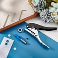 thumbnail image 5 of Single Hole Punch 3/8 Inch Adjustable Hole Puncher Edge Banding Punching Pliers PVC Hole Pliers Edge Puncher Plier for DIY Craft Projects Edge Banding(10mm) Gray, 5 of 6