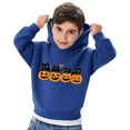 thumbnail image 4 of SERTG Kids Halloween Hoodie Sweatshirt with Cute Printed Fashion Soft Comfortable Long Sleeved Top for Children 2-7 Years(Blue,6 Years), 4 of 5