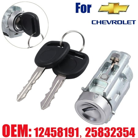 Firebird Ignition Key Lock Cylinder (ESYNIC Replacement Switch & Ignition Lock Cylinder Keys For Chevy Classic Impala Olds 99-05 Pontiac 25832354,OEM#12458191, 25832354, 12533953, 15822350, 19168637,)