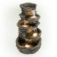 thumbnail image 3 of Alpine Corporation Five-Level Rock Waterfall Indoor/Outdoor Fountain, 3 of 14
