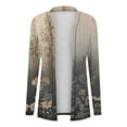 thumbnail image 3 of Wensltd Print Cardigan for Women Casual Open Front Long Sleeve Top Fashionable Loose Fit Autumn Outerwear ​, 3 of 6