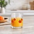 thumbnail image 5 of Halloween Drinking Glass, Embossed Clear Tumbler 4.0 x 3.6 x 3.3 in for Water and Party Decor, Pumpkin Design, 5 of 7