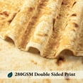 thumbnail image 6 of PAVILIA Burrito Tortilla Blanket, Double Sided Taco Corn Wrap Novelty Throw for Kid Boy Girl Teen, Realistic Food Blanket, Funny Gag Gift for Birthday, Yellow Corn 47in, 6 of 9