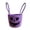 Purple, variant on Halloween Woven Pumpkin Candy Basket with Handles, Cotton Rope Storage Tote for Trick or Treat, Decorative Candy Bowl for Candies Storage, Spooky Gift Basket Container 7x6.3Inch
