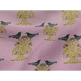 thumbnail image 4 of oneOone Viscose Jersey Fabric Bird & Tree Block Print Sewing Fabric BTY 60 Inch Wide, 4 of 5
