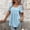 Sky Blue, variant on Shirts for Women Dressy Casual Cutout Graphic T Shirts T-Shirt Short Sleeve White Square Neck Womens Shirts Casual,XXL